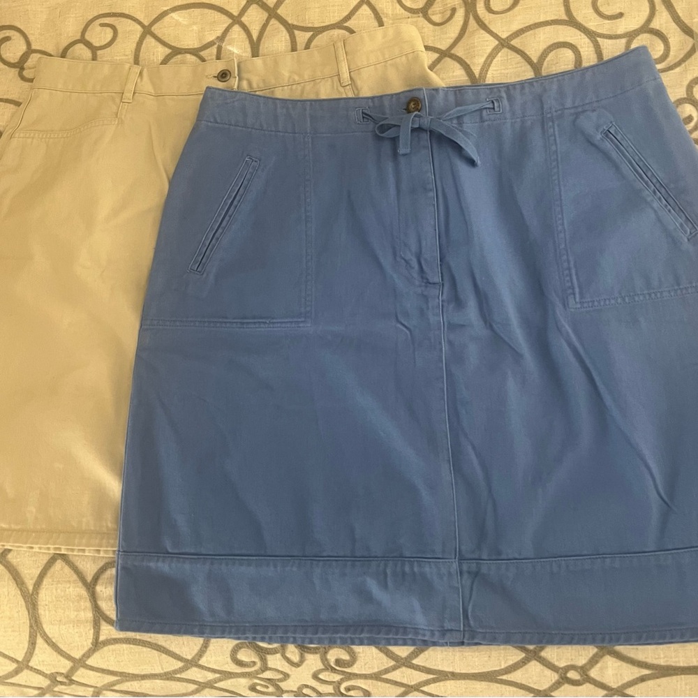 NWT 2 Skirts, Christopher & Banks blue skirt size 16